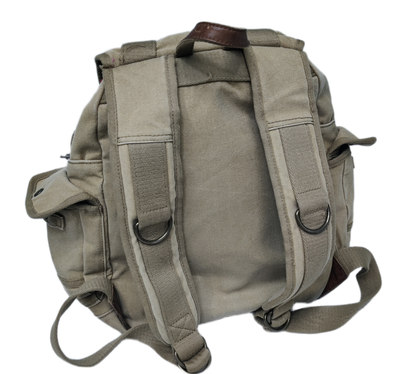 A. Kurtz Standard Issue Canvas Backpack Khaki Tan Military Rucksack FLAW