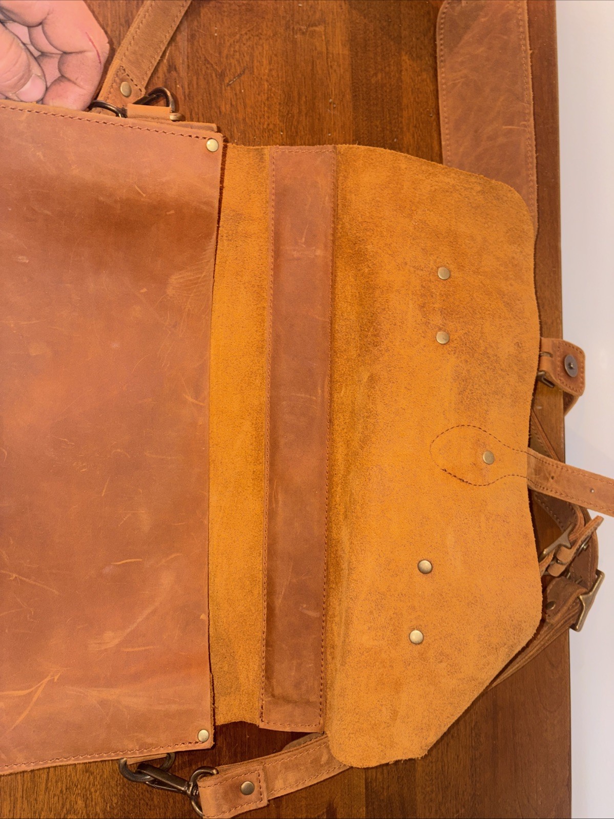 Portand leather Men’s messenger bag