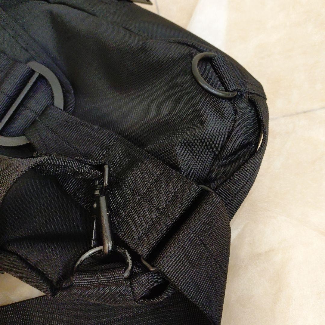 Authentic PORTER FLASH Shoulder Bag Black Nylon Lightweight Compact 180mm x 320m