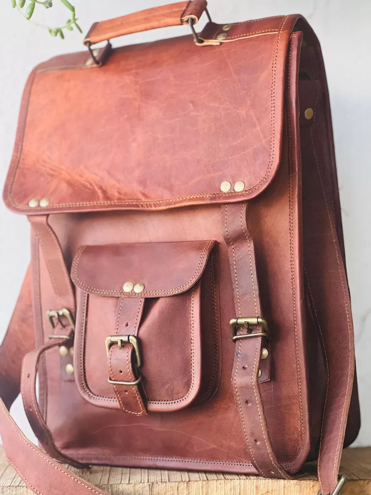 Handmade Men’s Rustic Craft With Class Shoulder Bag Small Cross Body