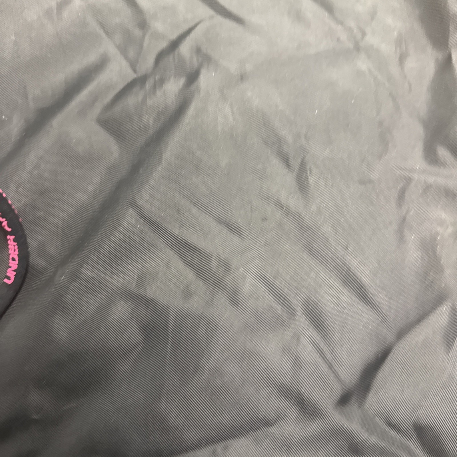 Under Armour Undeniable Sackpack 2.0 Drawstring Bag Zip Pockets Black Pink