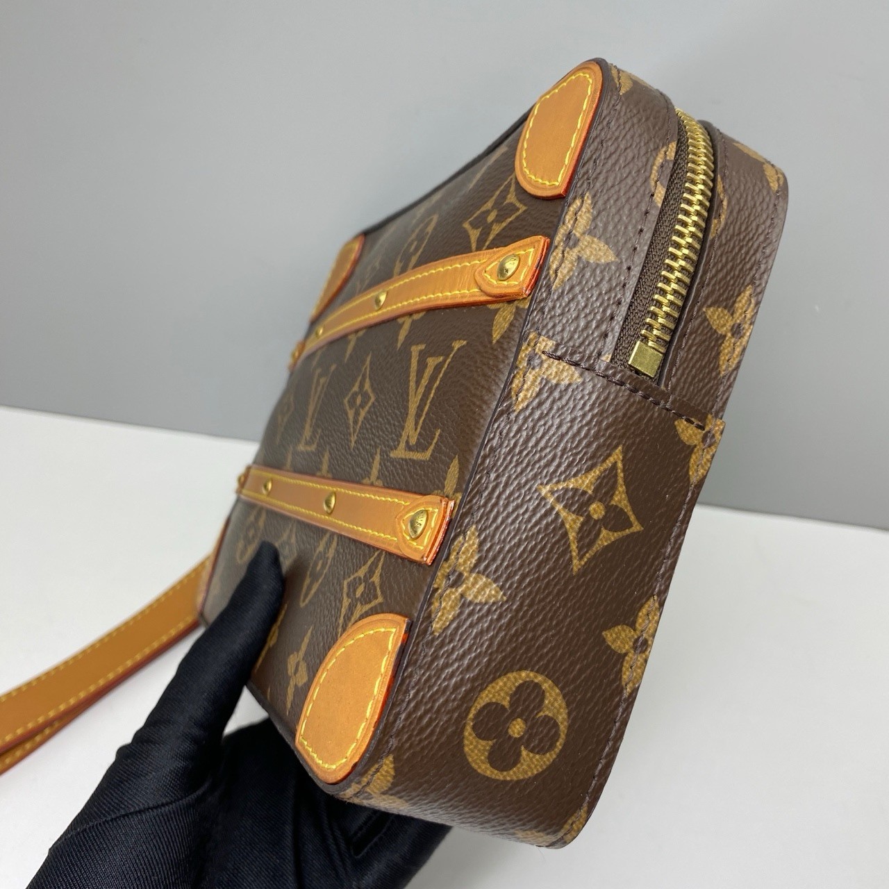 Louis Vuitton Pre-Owned Authentic Softtrunk Clutch Free Shipping 21x15x5cm