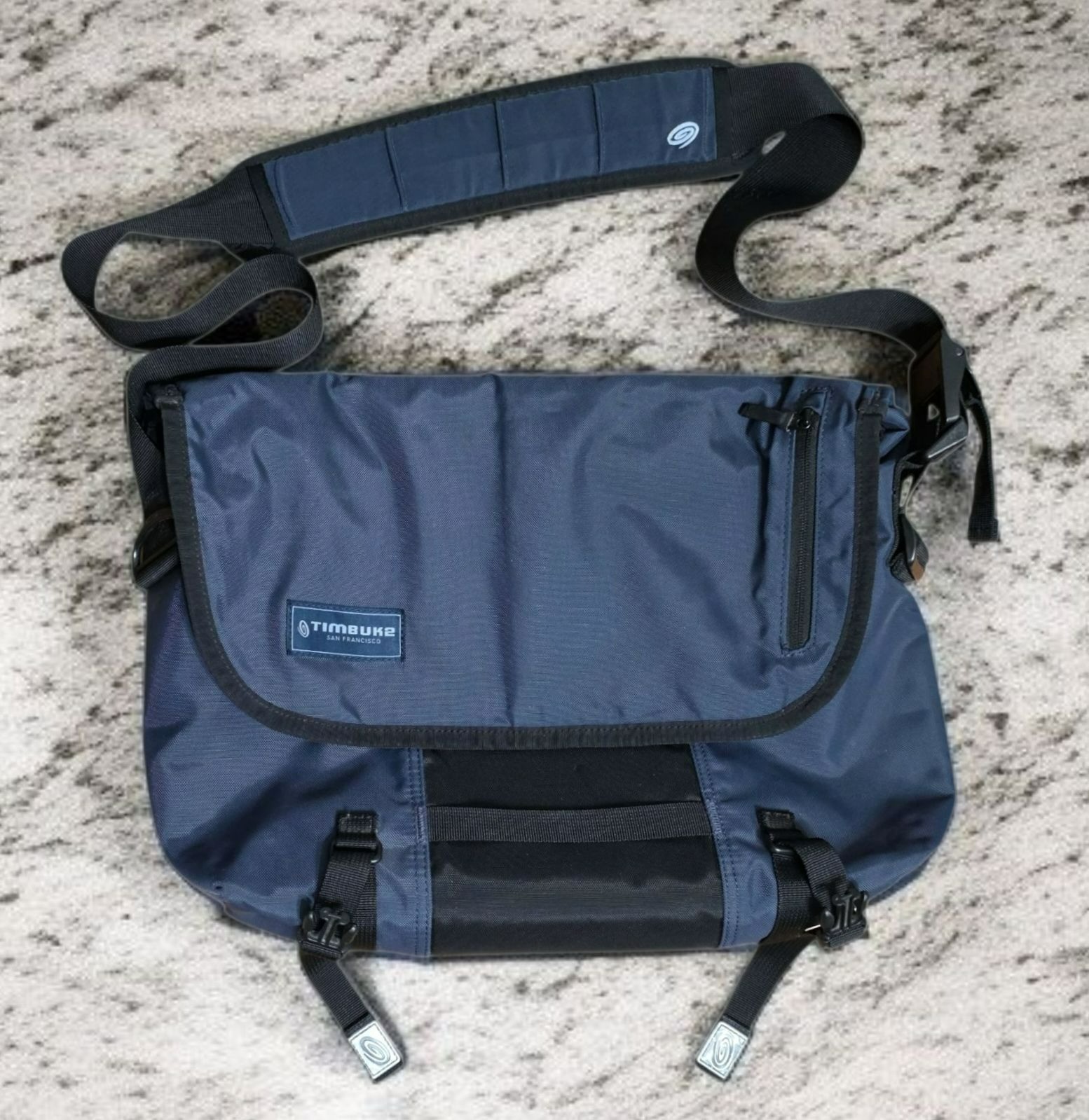 Timbuk2 Messenger Bag Laptop Travel Commuter Book Tote Crossbody Navy Blue Black