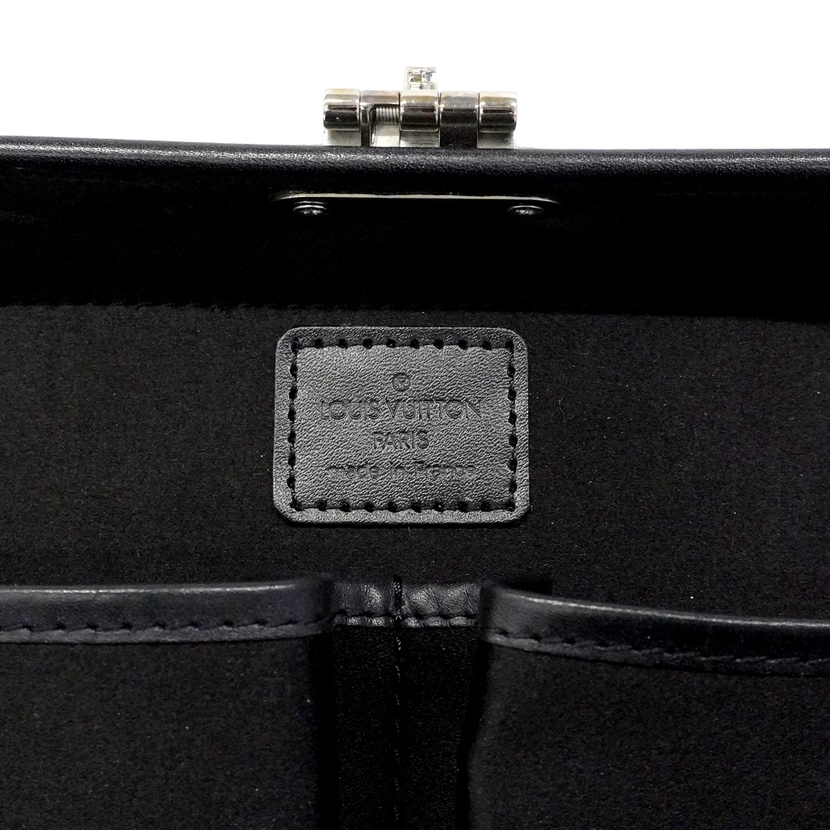 Louis Vuitton Handbag Monogram Glacé Leather Valisette PM M92235 Noir