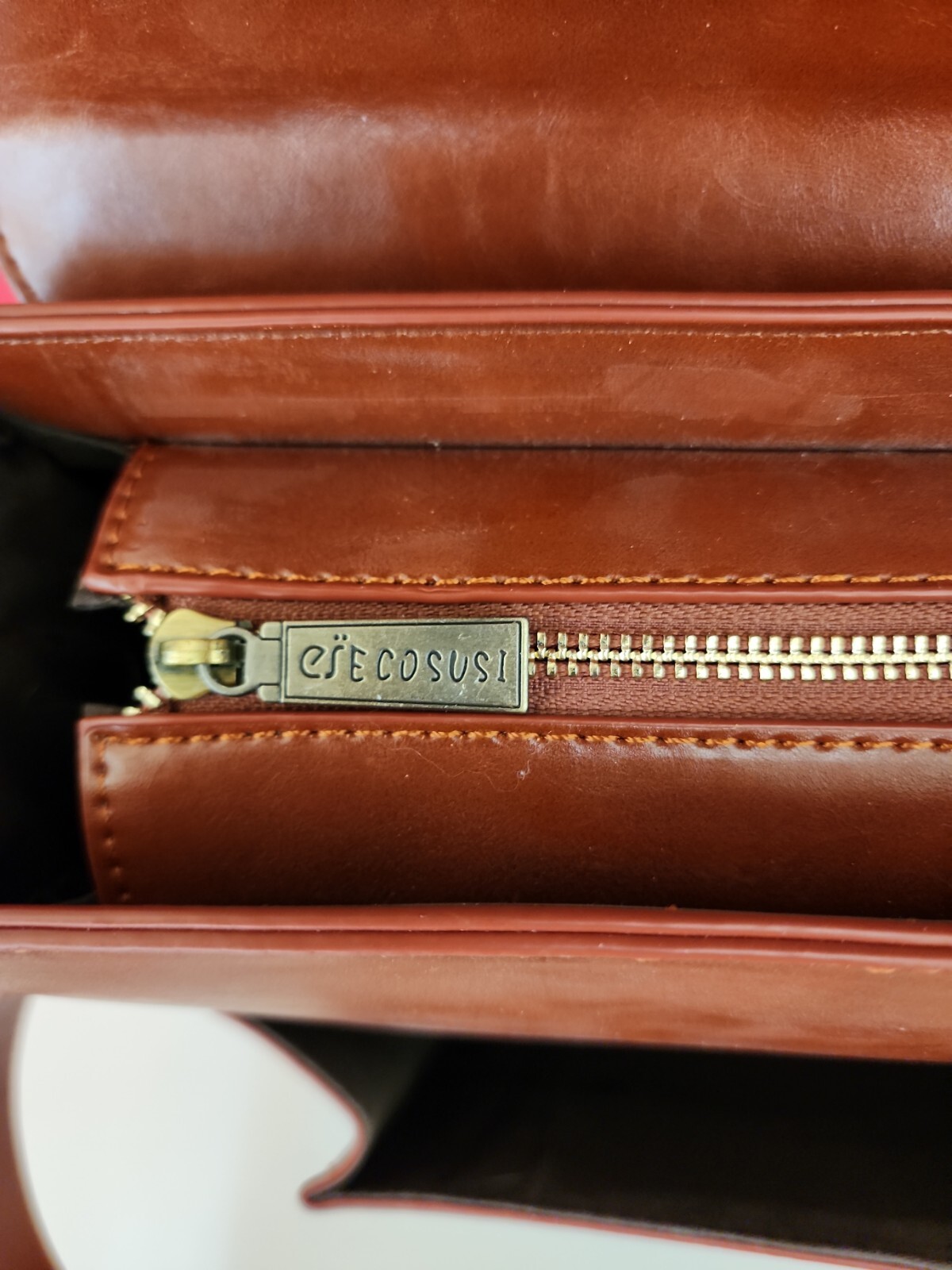 ECOSUSI Womens Briefcase Messenger Laptop Work Bag for Women brown