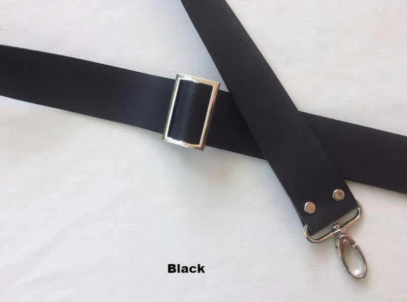 1.5″ Leather Adjustable Convertible CrossBody Travel Security Bag Strap 3 Colors