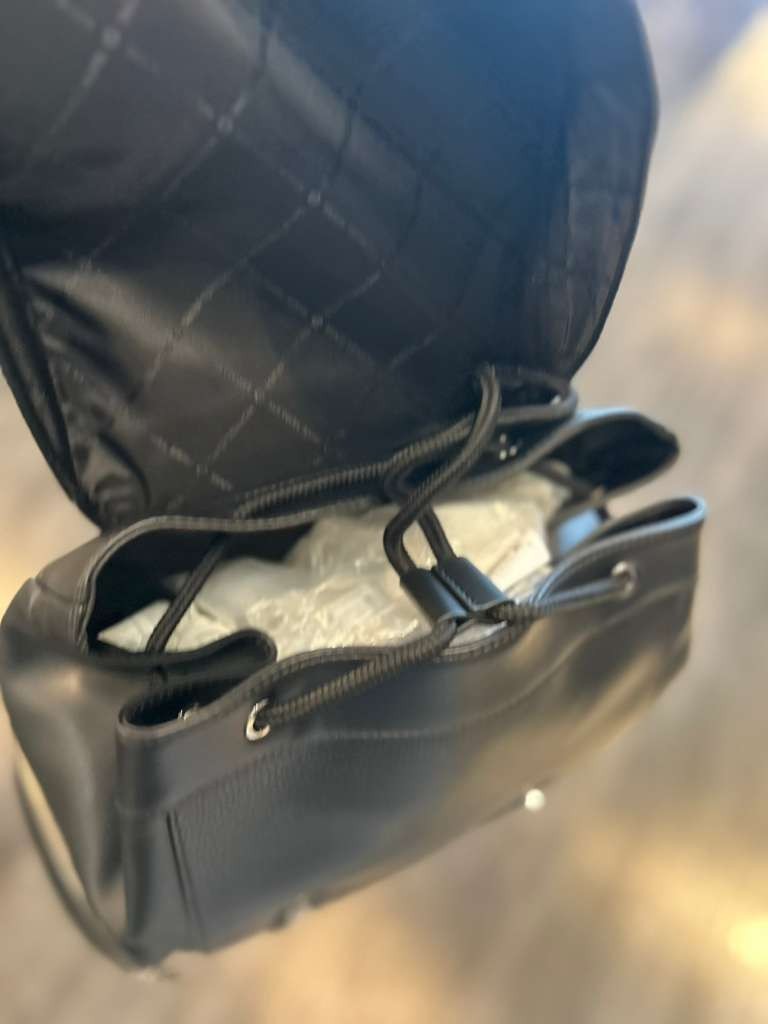 Michael Kors Cooper Men Leather Side Pocket Buckle Travel City Backpack MK