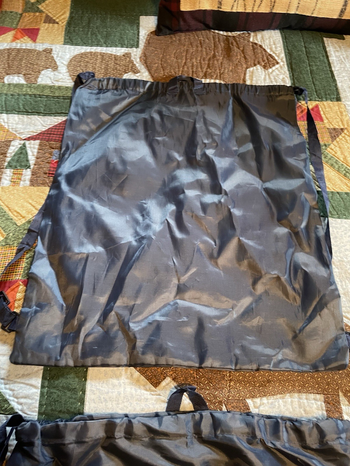 Skechers 4 Navy Blue & White Drawstring Nylon Cinch Bags 16″ x 20″ + Red/Black