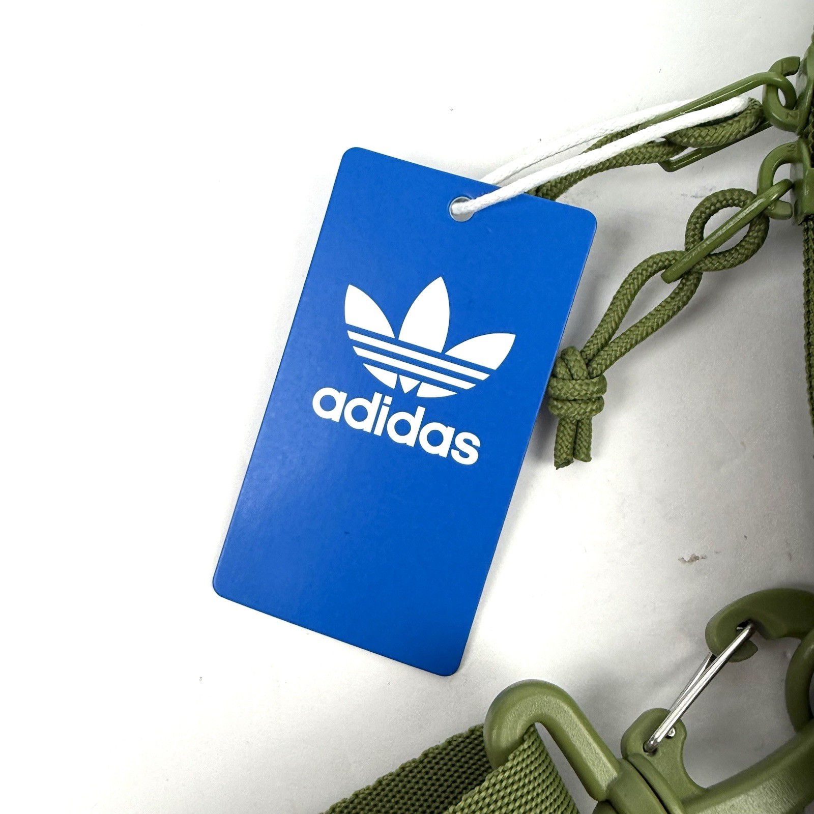 Adidas Utility Mini Sling Tech Olive White Crossbody Backpack Travel Brand New