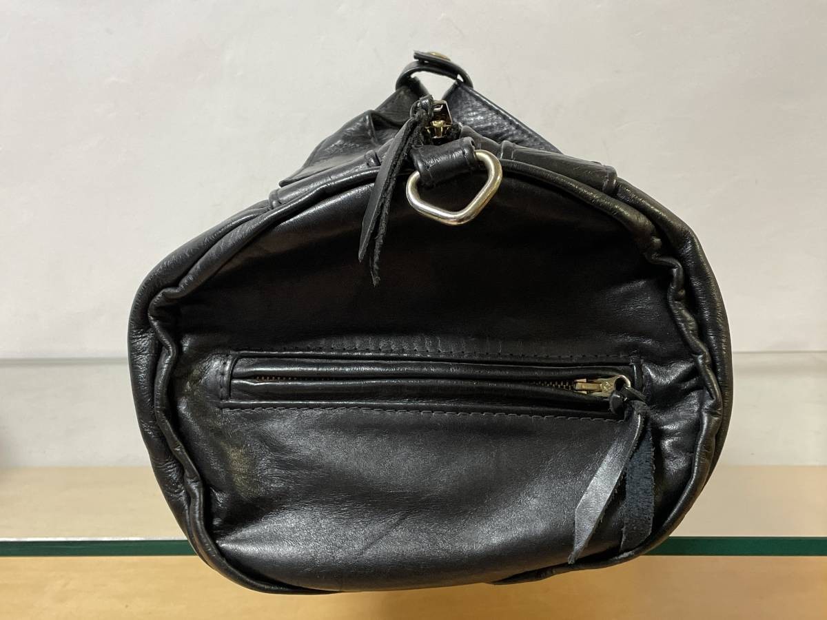 Used Langlitz Leathers Regular Travel Bag L 45cm W 25cm D 25cm Size Black Color