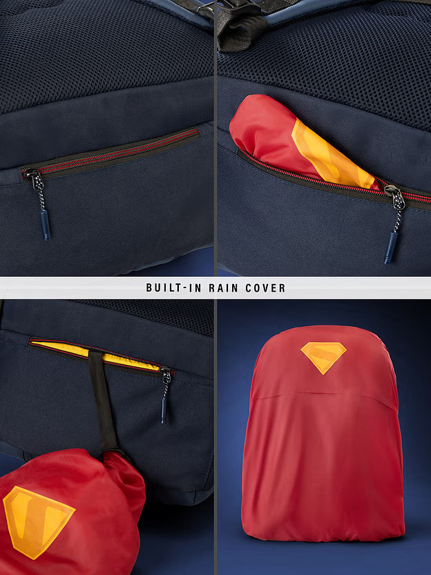 DC Superman Backpack 25L Premium Utility & Laptop Bag College School Travel Bag