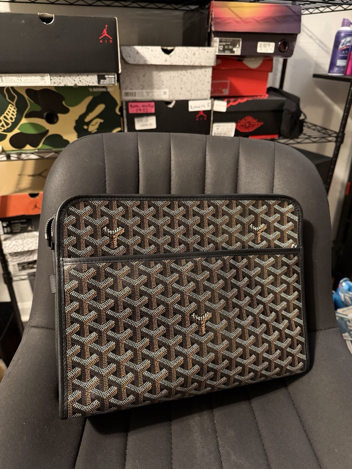 Goyard Jouvence Toiletry Bag GM Black – Lightly Worn BIG SIZE