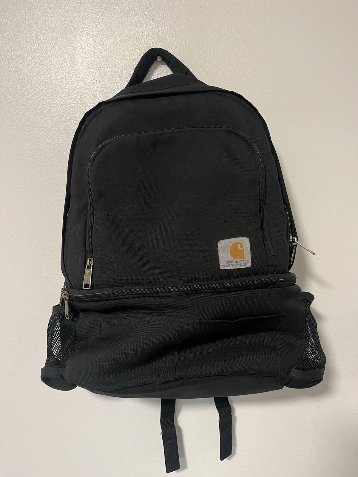 Carhartt Black Backpack Men Adjustable Strap Pockets Casual Travel Outdoor