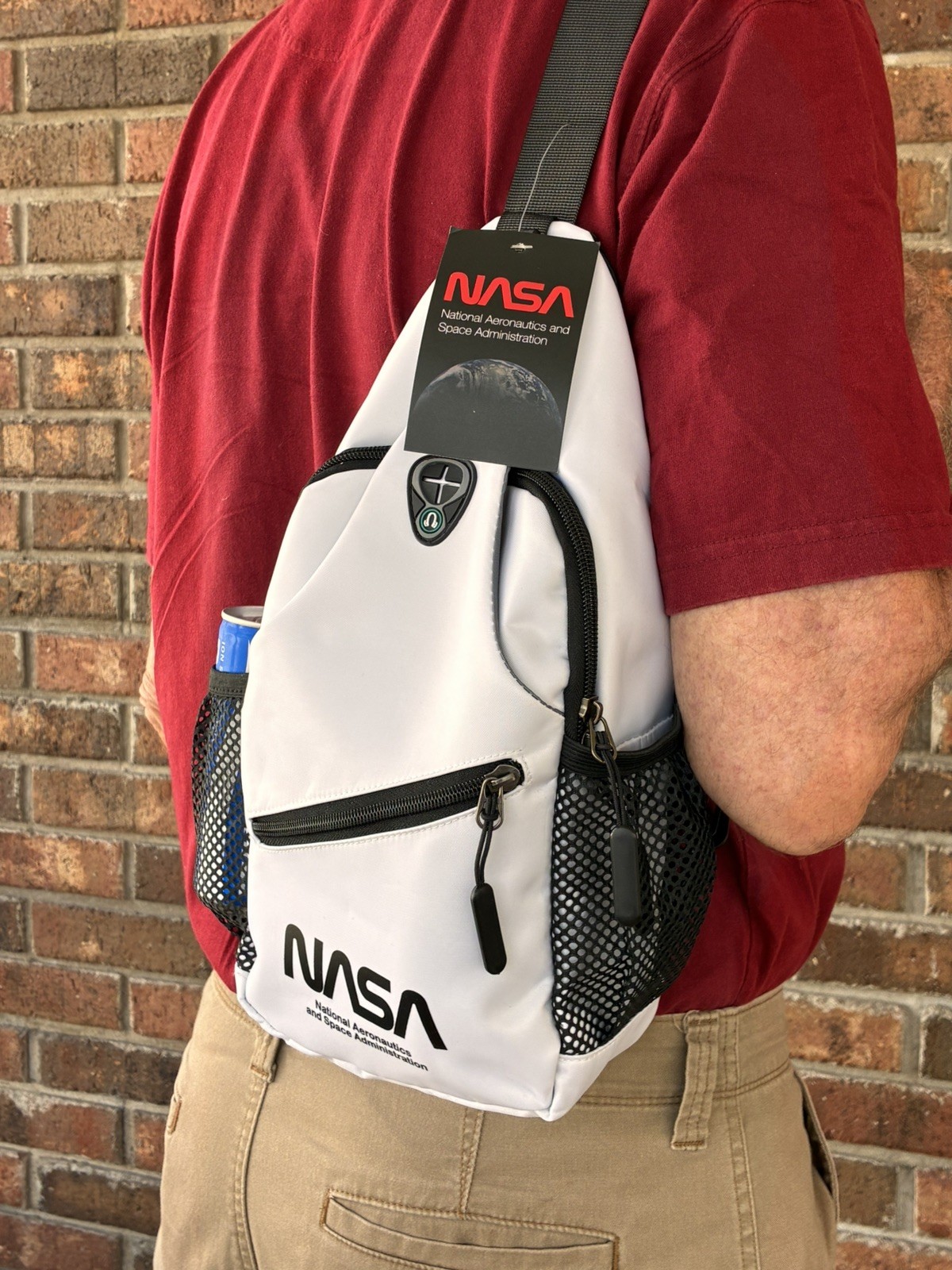 NASA Crossbody Sling Bag Shoulder Bag for Men Women NWT Free Shipping