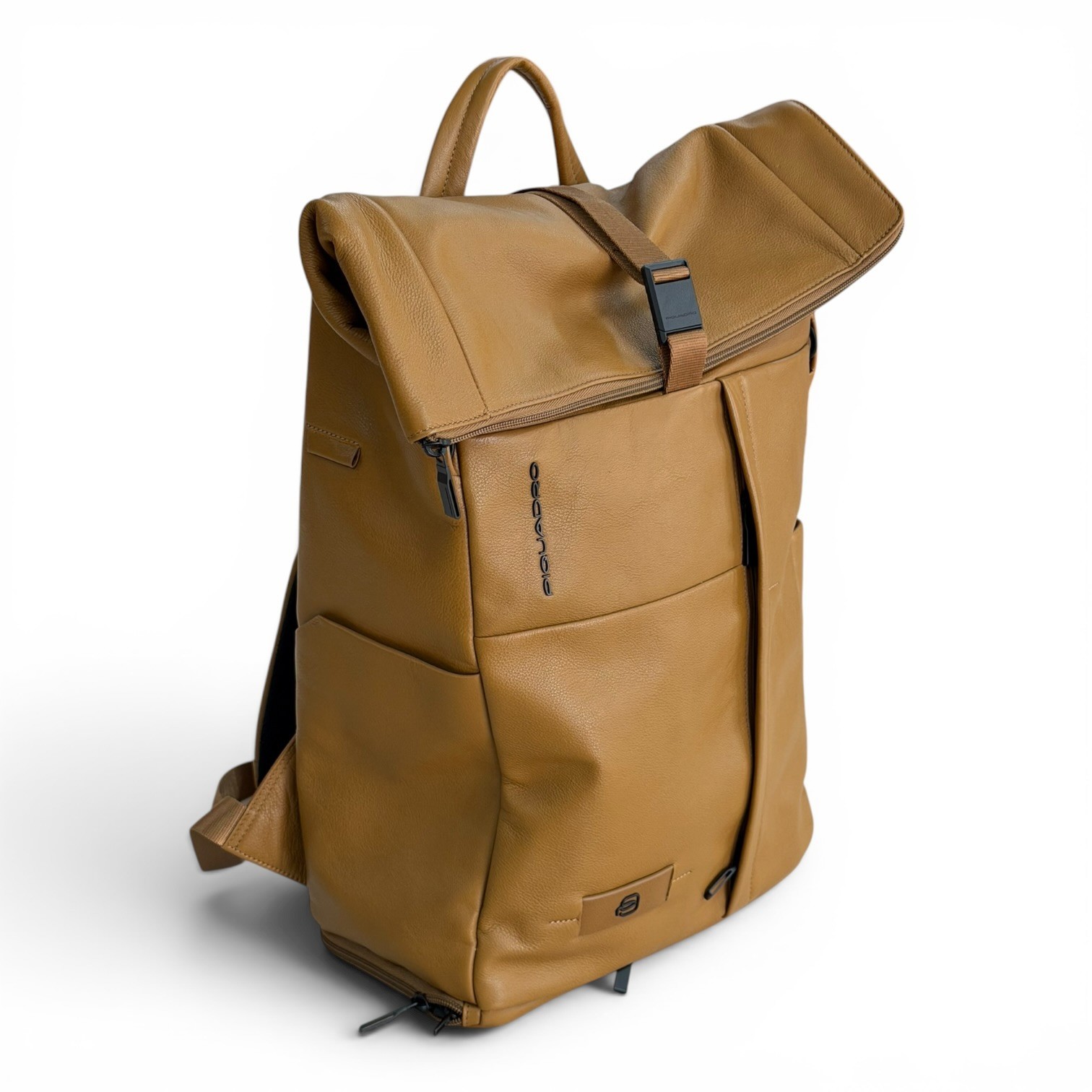 PIQUADRO men’s backpack leather backpack with computer made in Italy notebook
