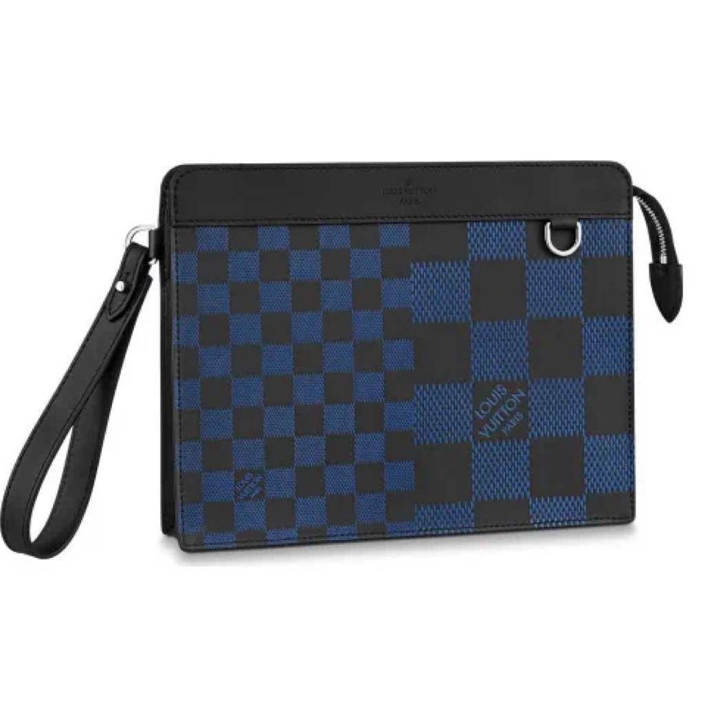 Louis Vuitton Pre-Owned Authentic Clutch Colorblock N60448 27x21x5cm