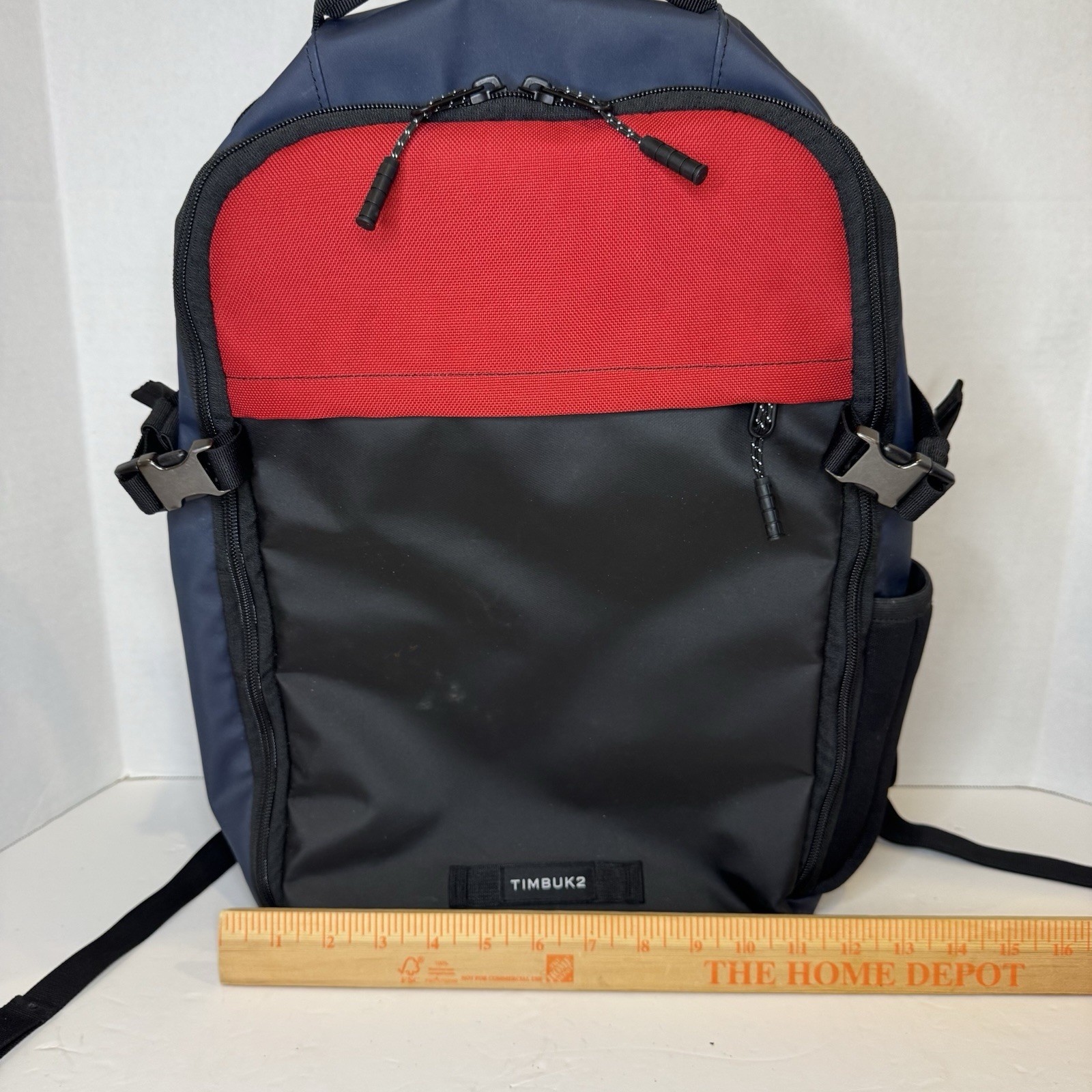 Timbuk2 Division Backpack Pack Jet Black Blue Red Laptop Bag Padded Custom