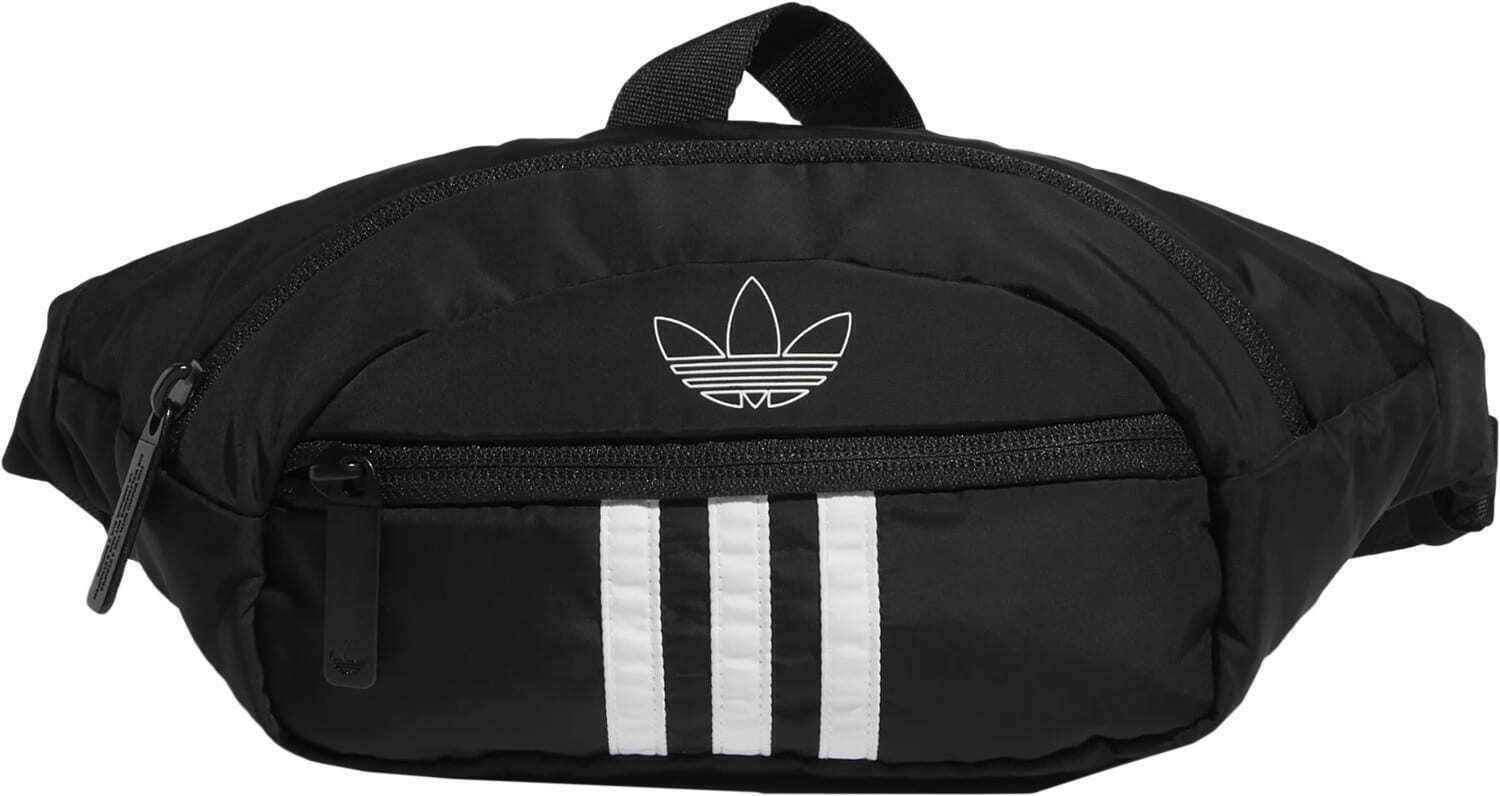 Adidas Originals National Fanny TREFOIL Waist Pack TRAVEL Crossbody Black BELT