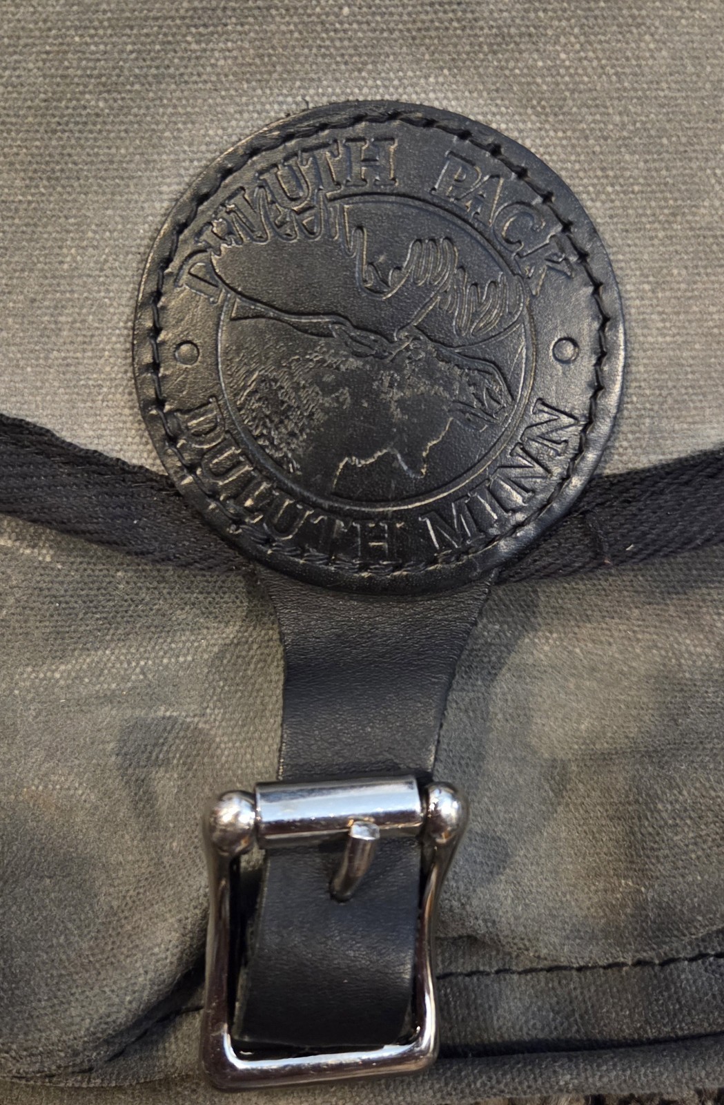 Duluth Pack Gray Canvas