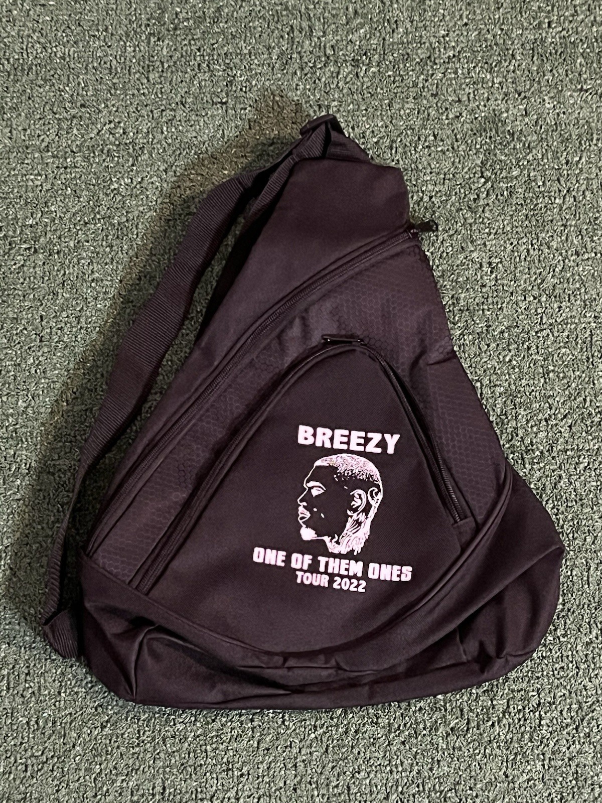 Chris Brown Breezy One Of Them Ones 2022 Tour Black Sling Bag