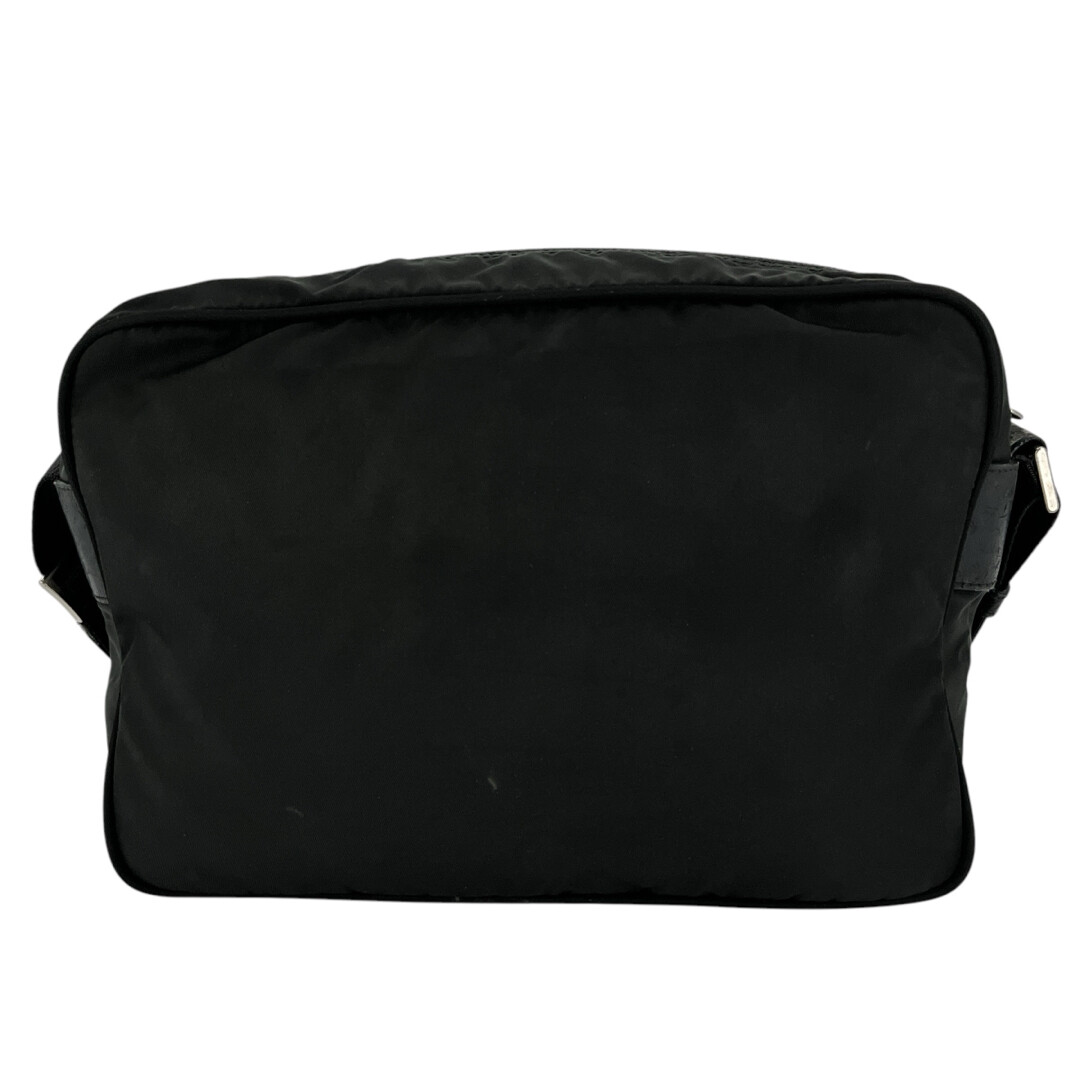 Prada Shoulder Bag Black Triangle Logo Camera Bag Tesuto Nylon Men’s From Japan