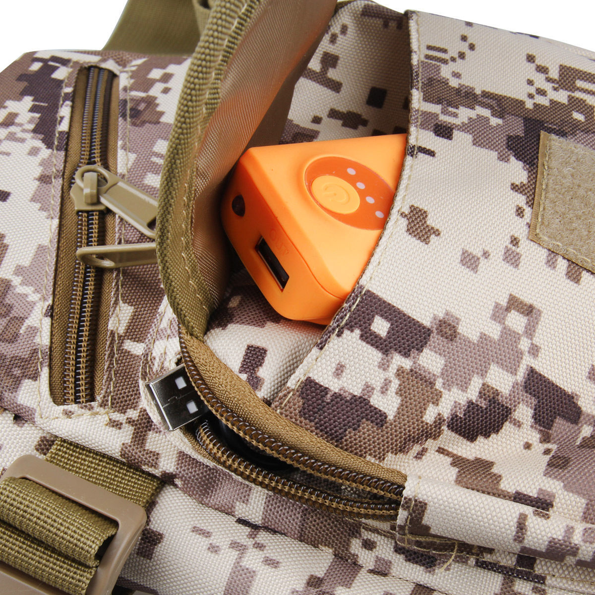 Tactical Small MOLLE Compact Crossbody Hiking Cycling Pack Chest Sling Backpack