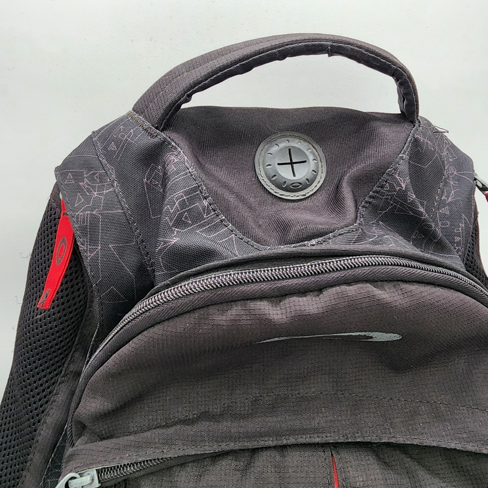 Vintage Y2K Oakley Tactical Backpack Black Red Software 00s 2000s MP3 Headphones