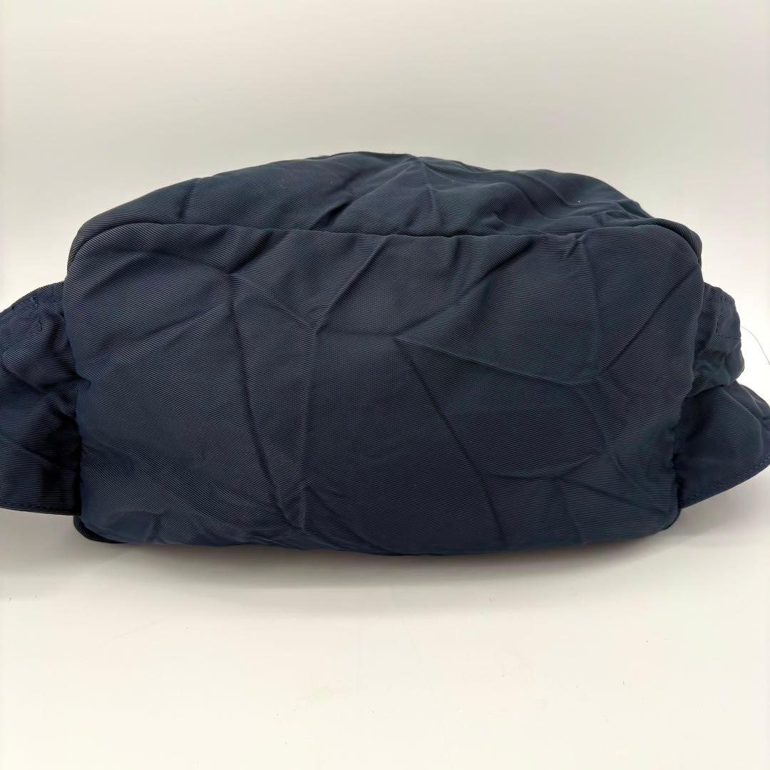 Authentic Yoshida Kaban Porter Ride Body Bag Navy 17x28x12cm Traditional Craft