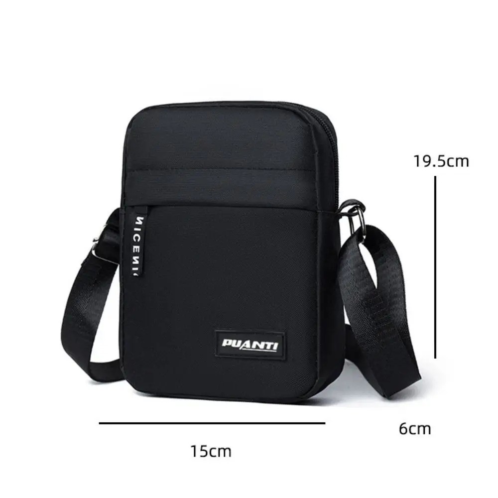Mini Nylon Shoulder Bag Men Solid Color Crossbody Bag Casual and Fashionable