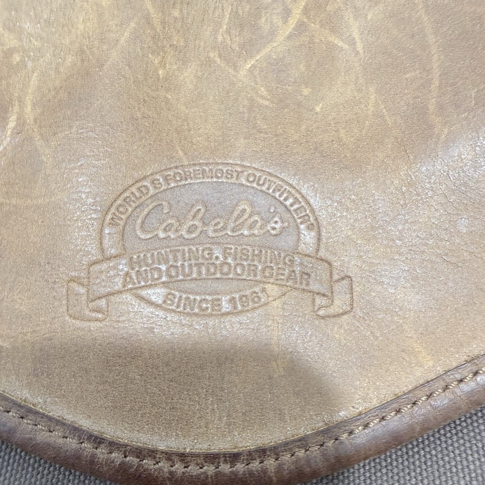 Cabelas Canvas & Leather Brown Messenger Laptop Briefcase Duffle Bag Travel Work