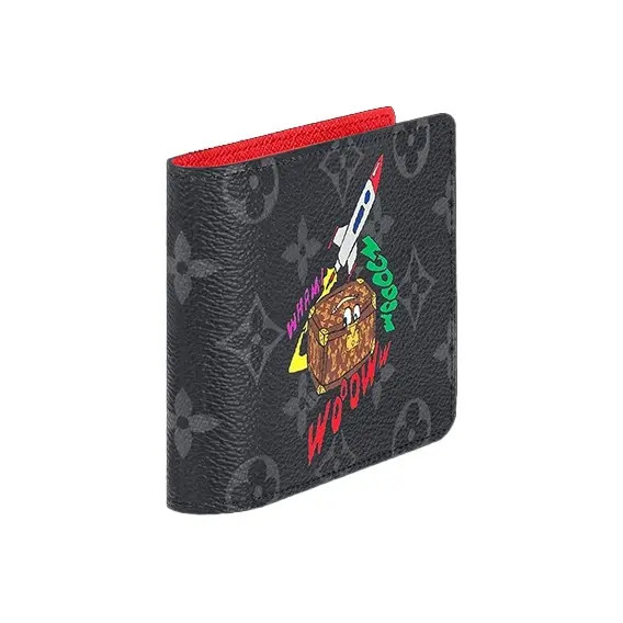 LOUIS VUITTON Monogram Canvas Multiple Wallet Card Holder Men’s 4.5×0.5×3.5 in