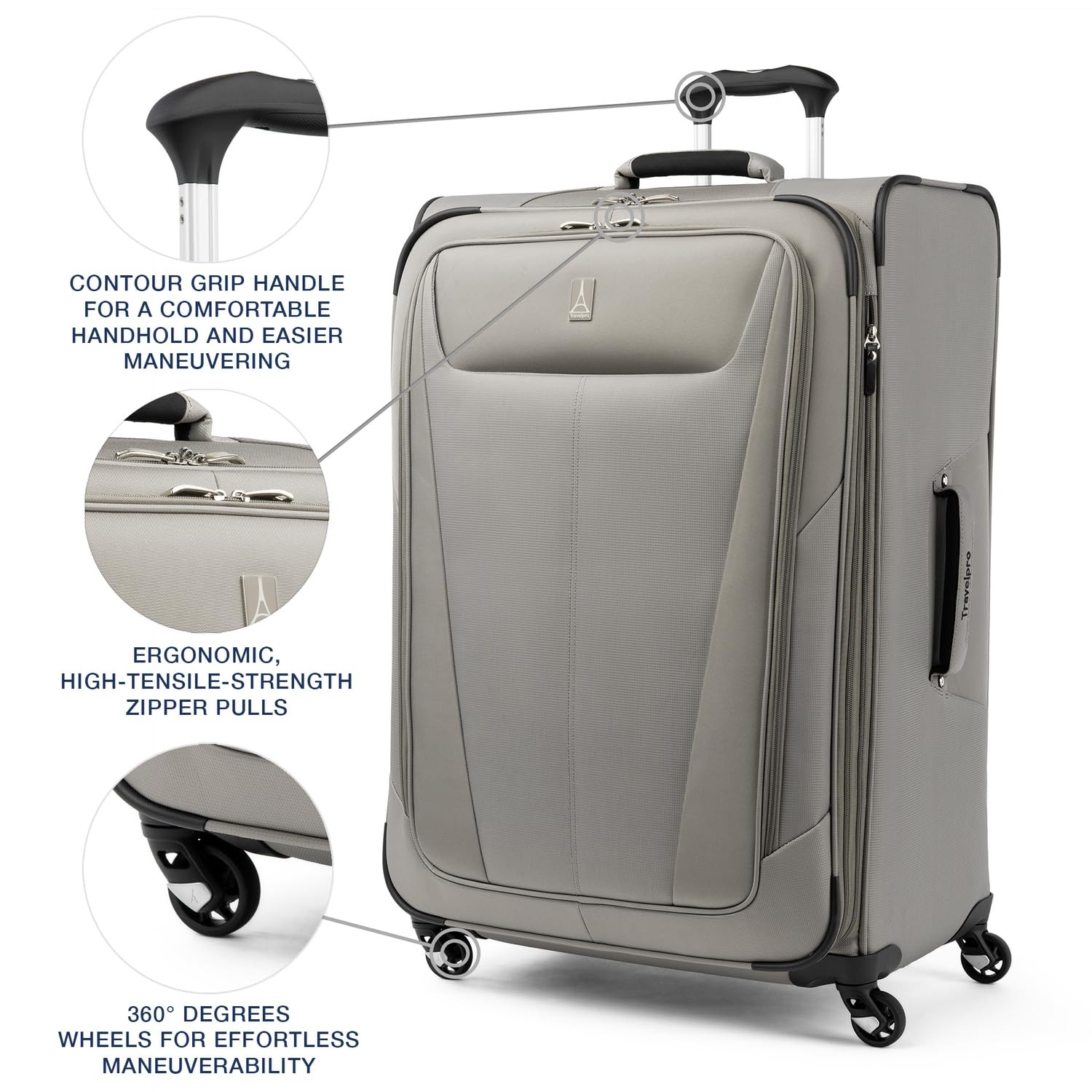 Travelpro Maxlite 5 Softside Expandable Luggage with 4 Spinner Wheels 29 Inch U3
