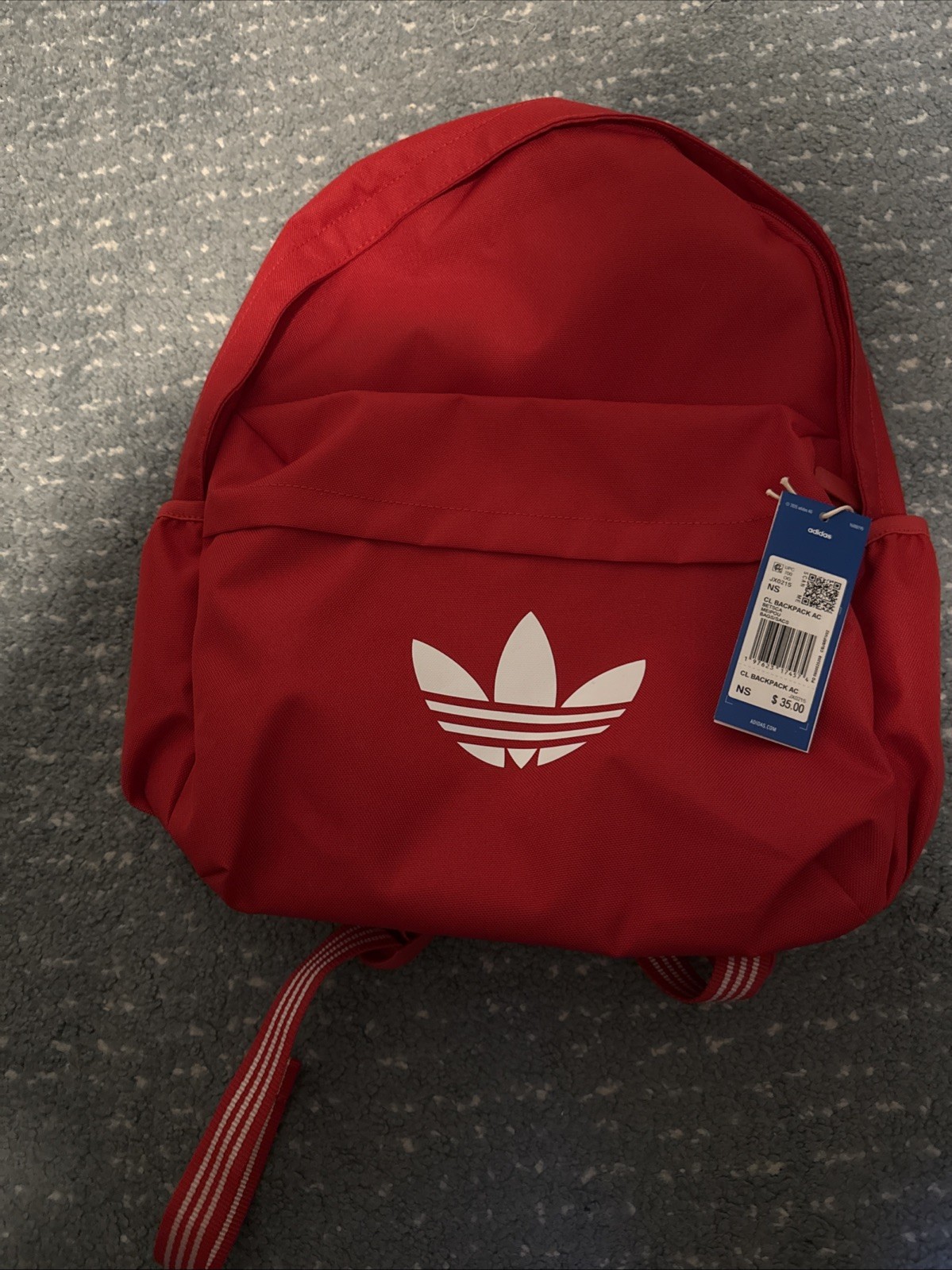 Adidas Classic Backpack – Red – New With Tags- Adult Or Child