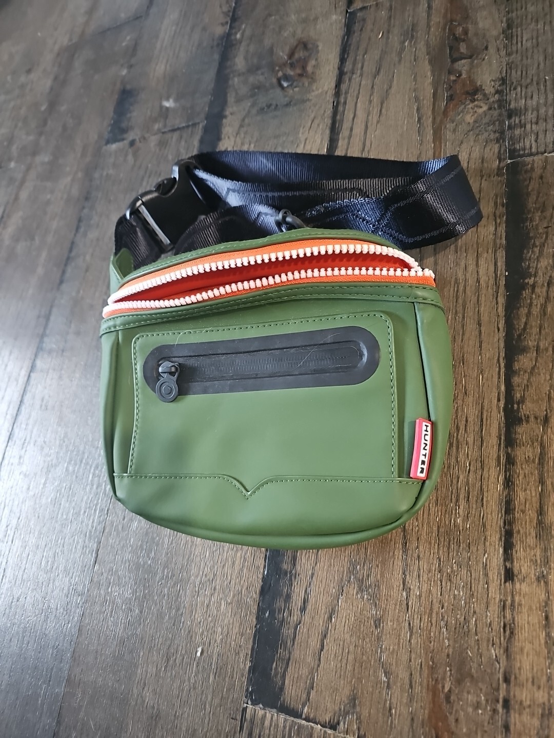 Hunter 20th Anniversary Green Rubber Belt Bag Waterproof Hip Pouch Fanny Pack