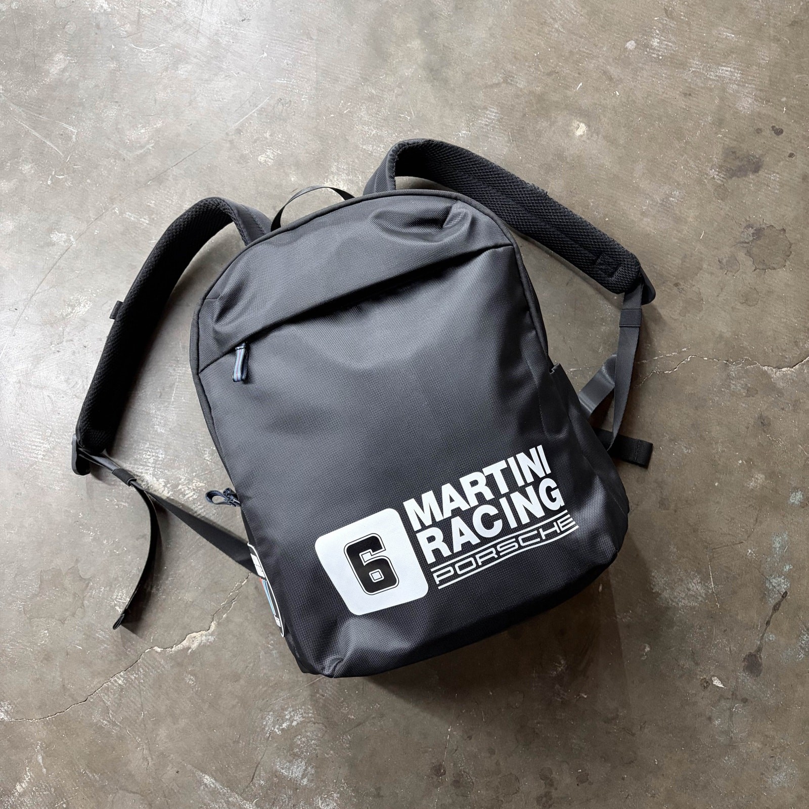 NEW Porsche Design OEM Martini Racing 911 Black Backpack Bag WAP0352010S0MR