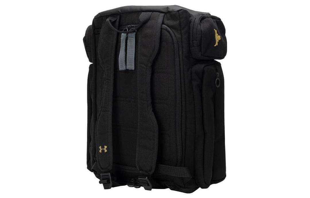 Under Armour Project Rock Duffel Backpack 1376459 Black Storm Water Repel $130