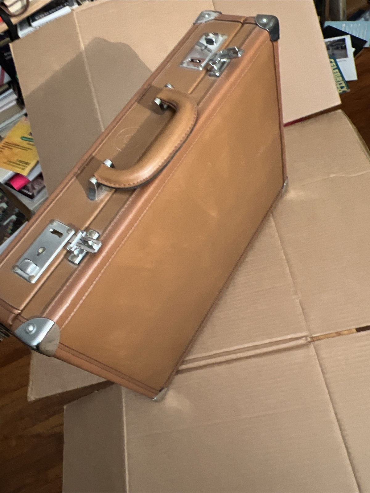 LAGERFELD LTD. Vintage Attaché Briefcase( no keys)