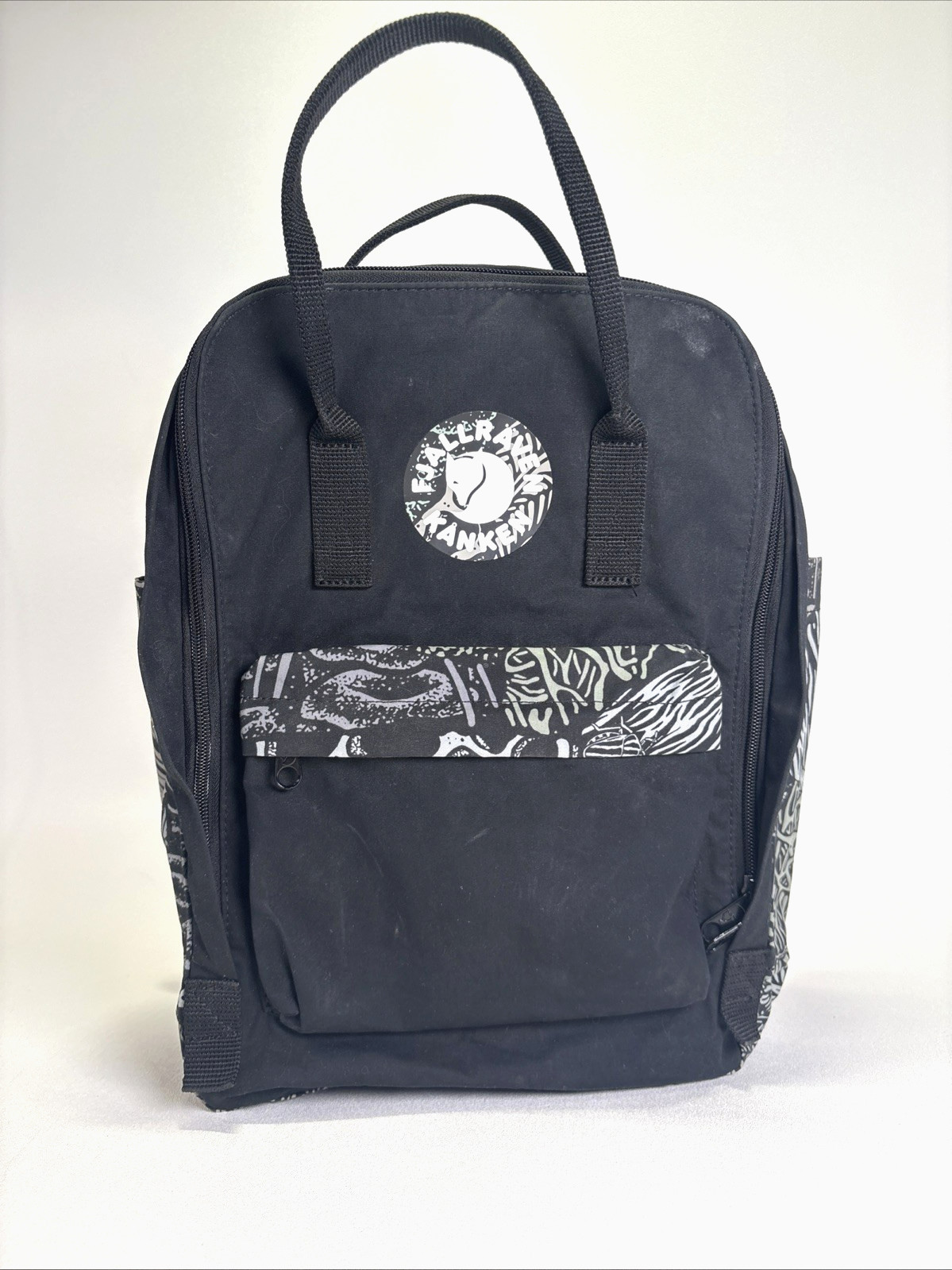 Fjallraven Kanken Art Plus Backpack 16L Black Dark Woods Mander Laptop Bag 23634