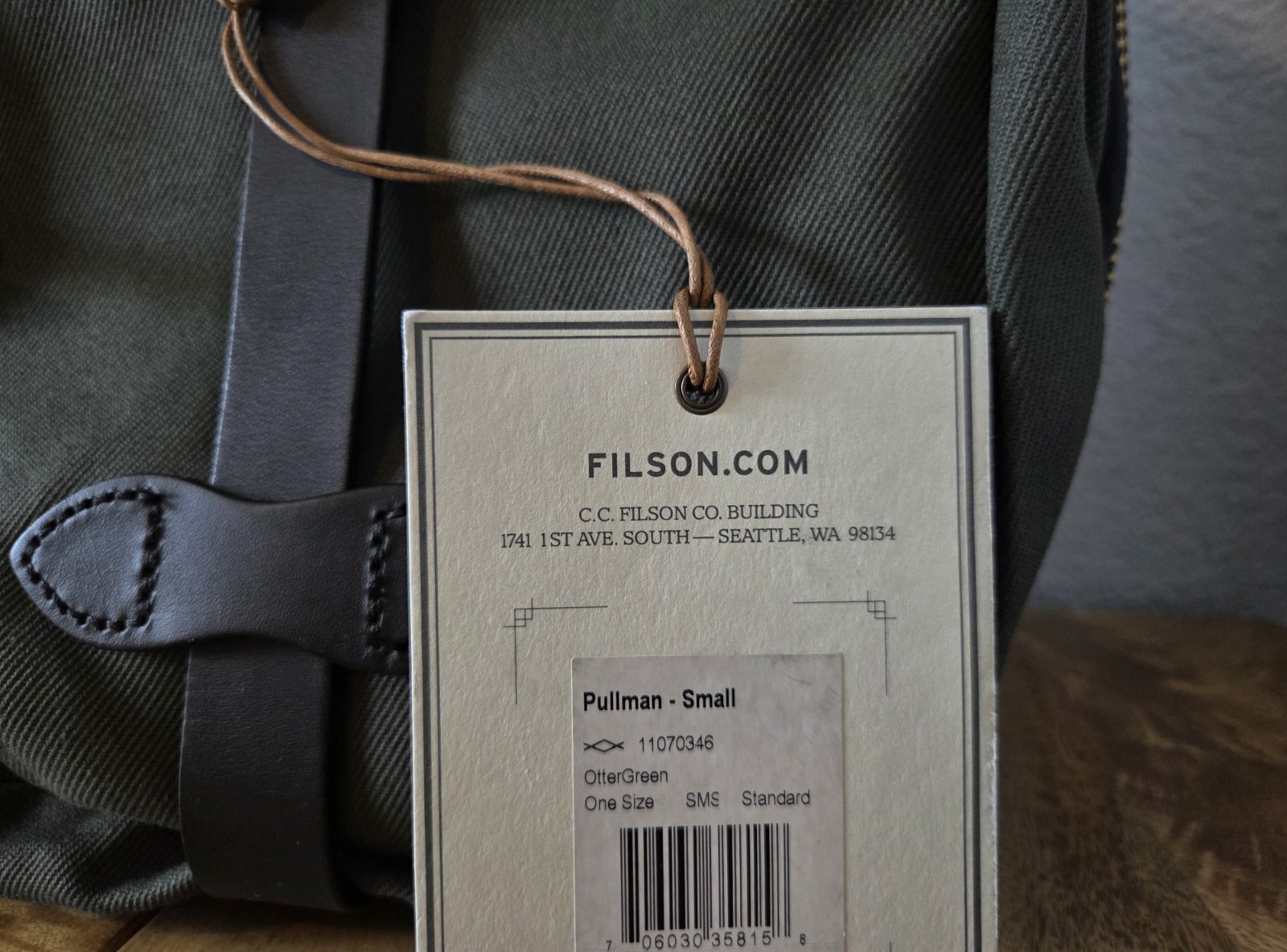 Filson Small Rugged Twill Pullman Suitcase | NWT | Otter Green | Made in USA