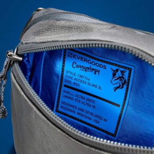 CIVIC ACCESS SLING 2L Kludde Edition Gravel Gray 28W×7.6L×14H cm New