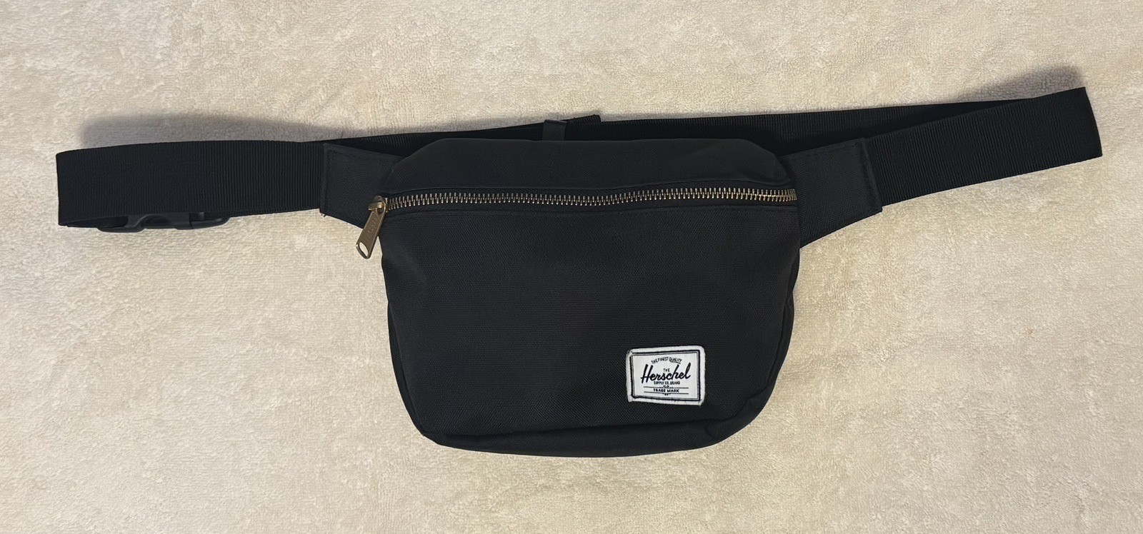 Herschel Supply Co Waist Pack/Cross Body Black Color Canvas w/ Adjustable Belt