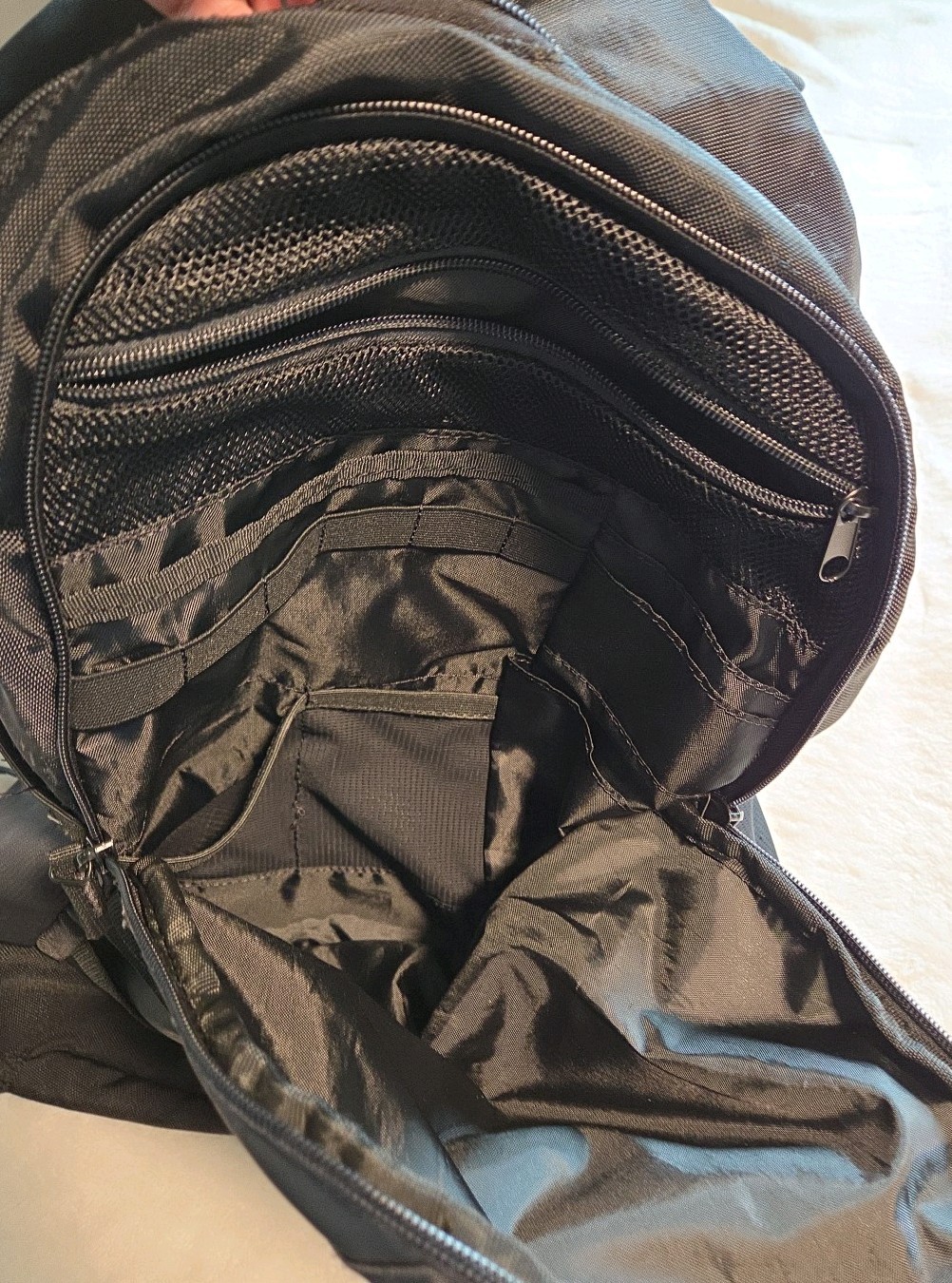 Air Jordan Backpack Large Black See Photos For Wear of Water Bottle Holders