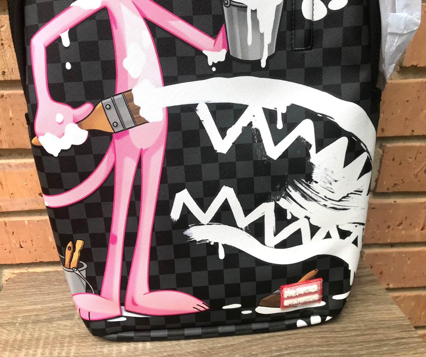 Sprayground PINK PANTHER Backpack🔥New Black Pink White Bookbag Large School Bag
