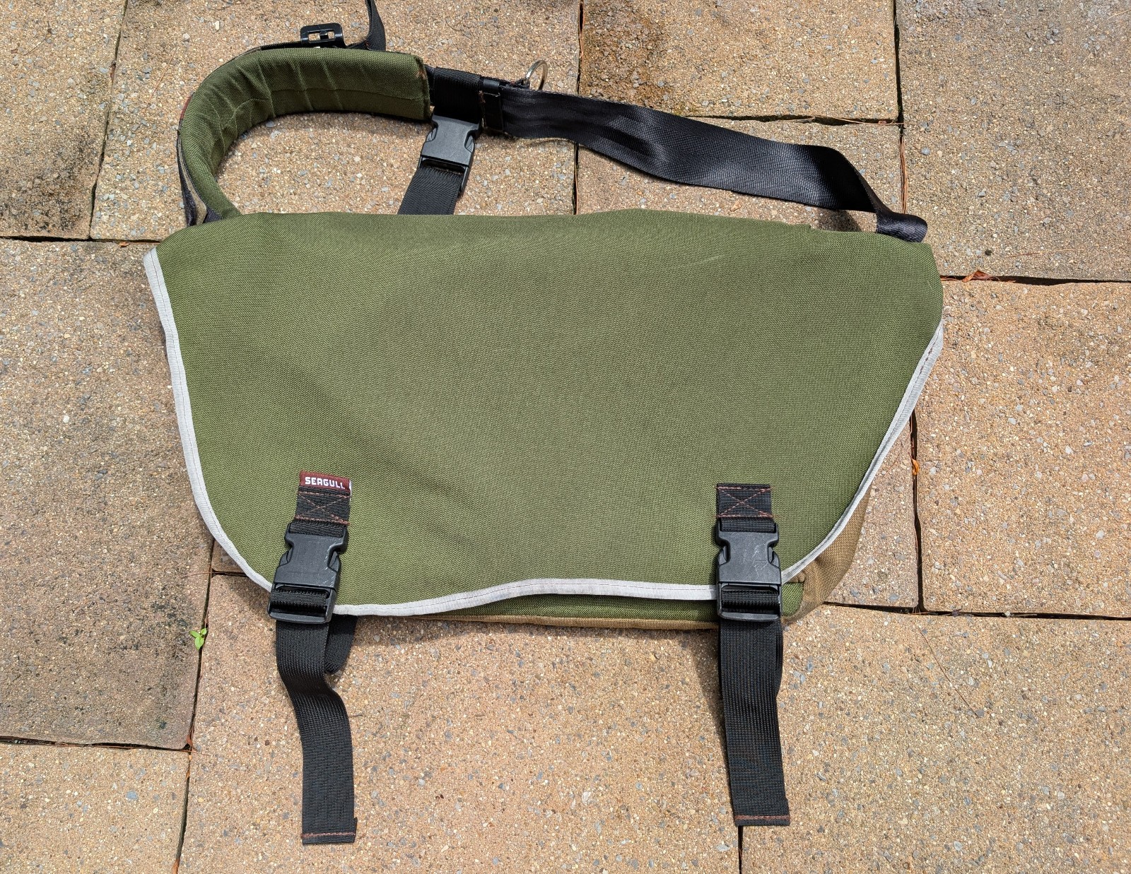 Vintage Seagull Custom Courier Messenger Bag- Handmade in Columbus, OH 23″x12″x7