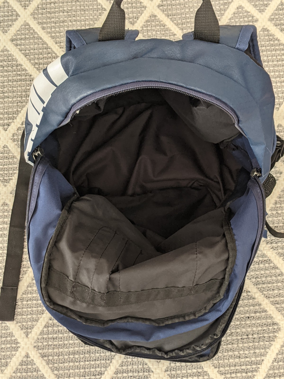 Nike Team Training Max Air Backpack Navy Blue Black, BA4890 412 Travel Gym Bag