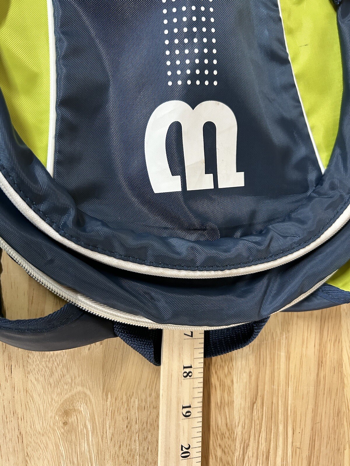 Wilson Backpack Blue with Yellow accents 2 zipper compartments Good Condition