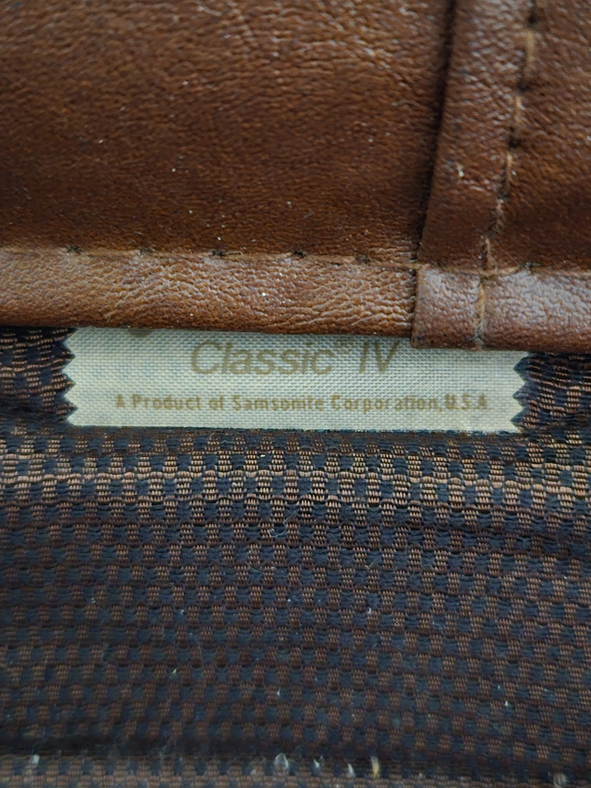Vintage Samsonite Hard Shell Brown CLASSIC Document Bag Briefcase, 17”x12” Key