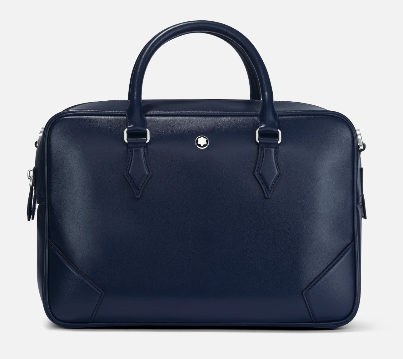 NEW MONTBLANC MEISTERSTÜCK INK BLUE LEATHER MEDIUM DUFFLE 131689 RETAIL $1,895