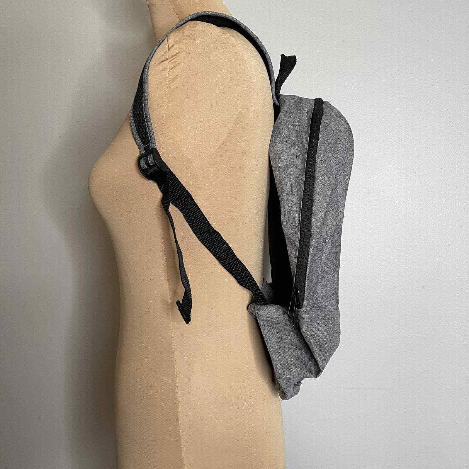 Origaudio Foldable Computer Gray Backpack Zipper Square Rectangular