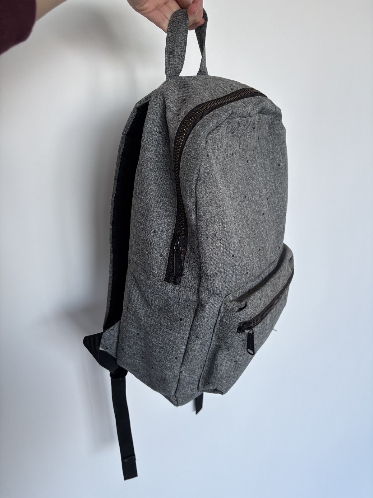 Herschel Supply Co Gray Backpack Polka Dot Red Lining Classic Daypack